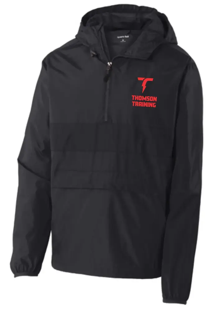 Thomson Training Zippered Anorak Rain Jacket JST65 - Black