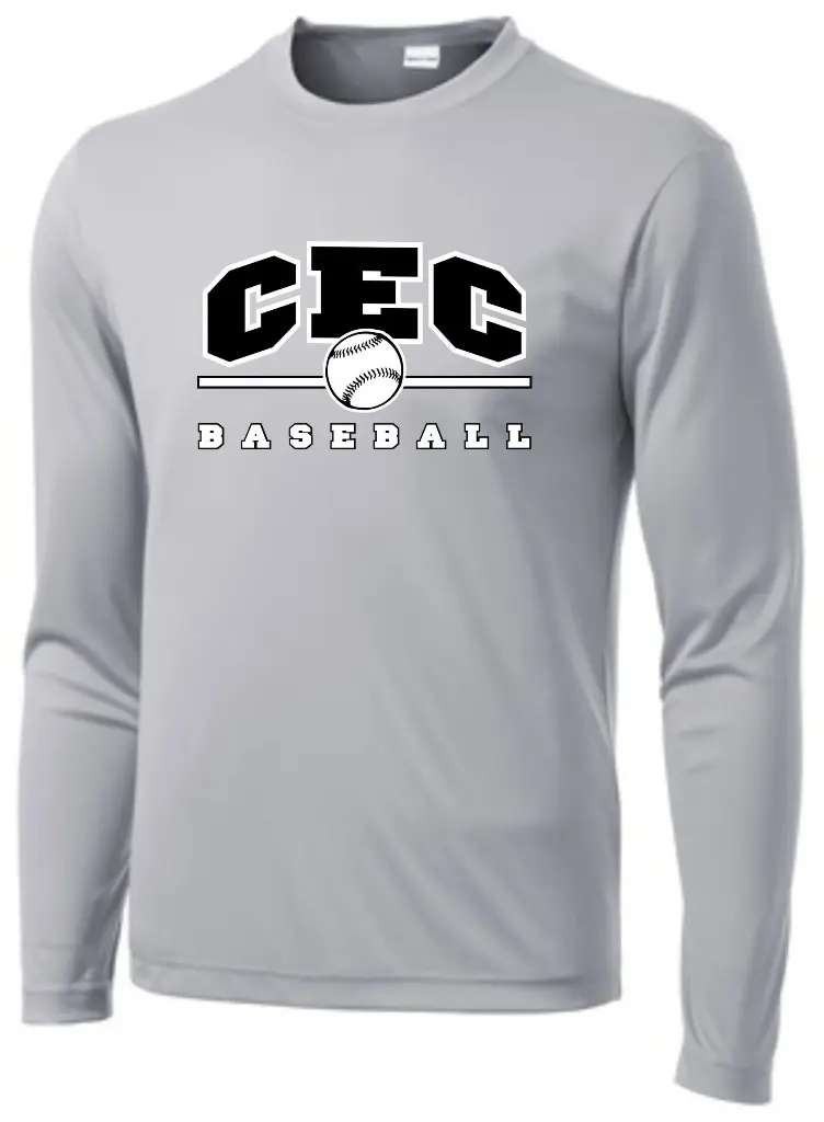 CEC Baseball Long Sleeve Wicking Tshirt Y/ST350LS