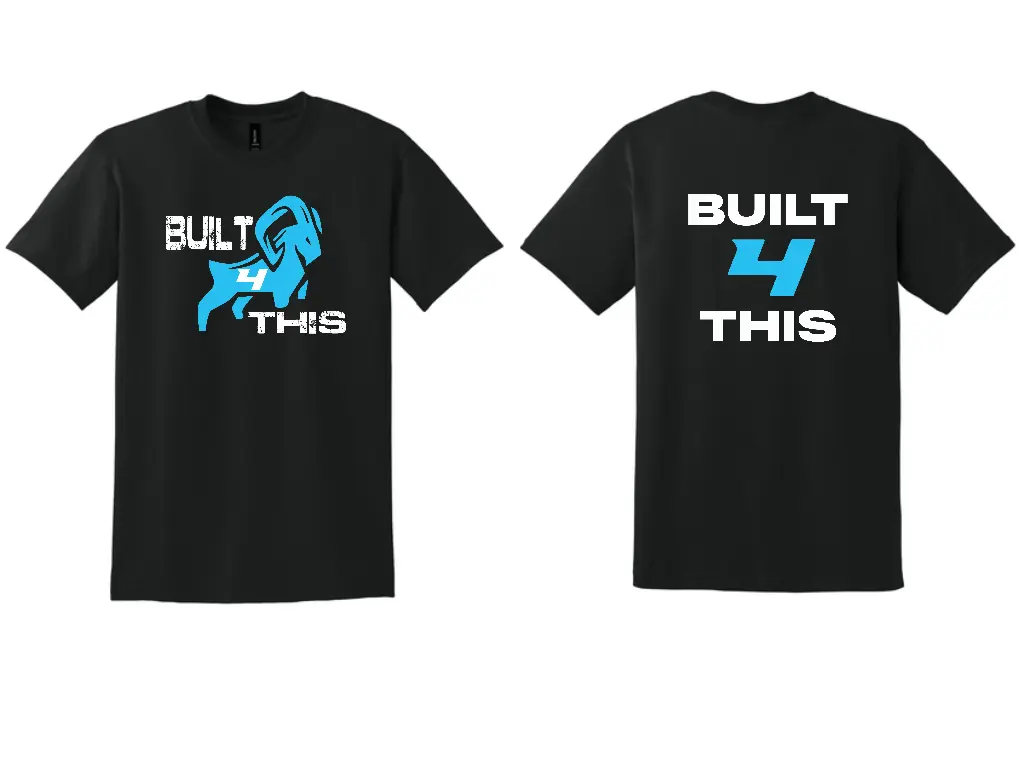 Built 4 This Tshirt With Back Logo G8000