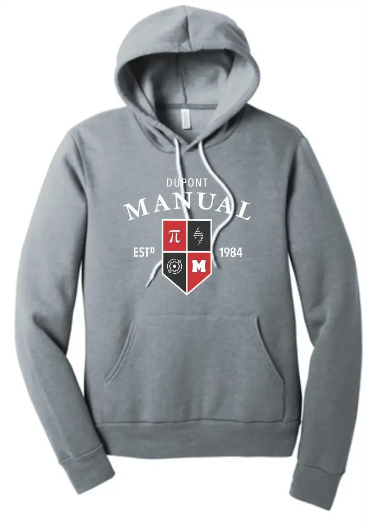 Manual MST Crest Bella Canvas Hoodie BC3719 - Athletic Heather