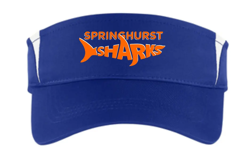 Springhurst Sharks Visor STC13 - Royal/White