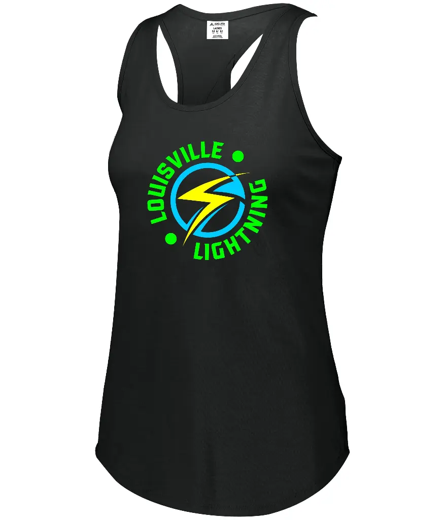 Louisville Lightning Ladies Racerback Tank 3078/3079 - Black