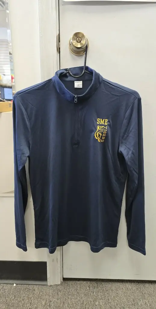 St Matthews Elementary Moisture Wick Pullover Embroidered - Youth Large *Clearance 1 item