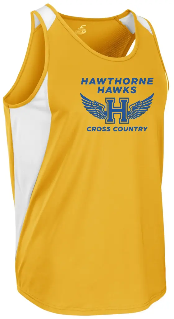 Hawthorne Cross Country Jersey - TRKJ5 Gold/White