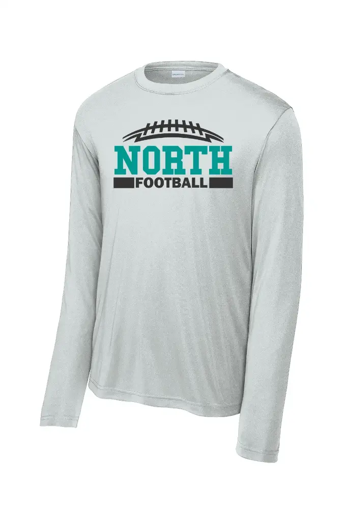 North Oldham Football Moisture Wicking Long Sleeve Tshirt - ST350LS