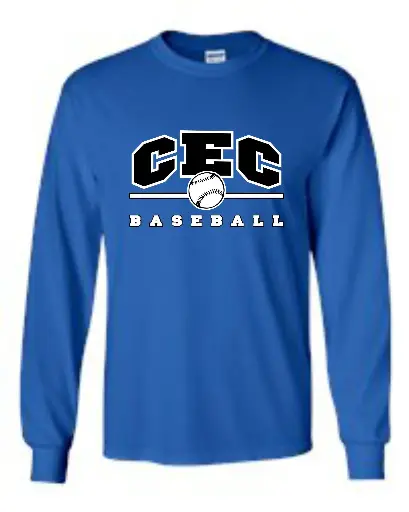CEC Baseball Long Sleeve Tshirt G2400