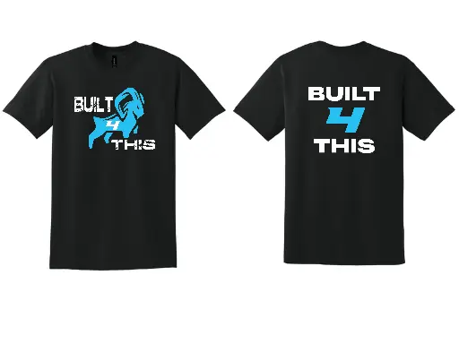 Built 4 This Tshirt With Back Logo G8000