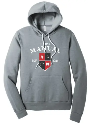 Manual MST Crest Bella Canvas Hoodie BC3719 - Athletic Heather