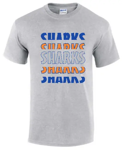 Springhurst Sharks Spirit Tshirt - 8000