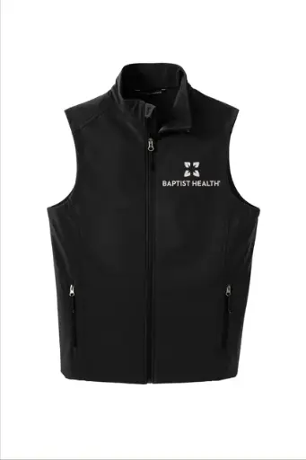 Baptist Louisville Mens Soft Shell Vest J325 - Black